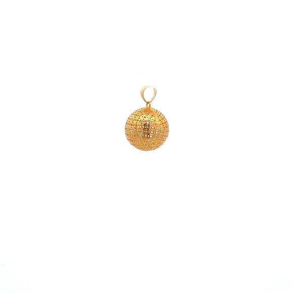 18K Gold Pendant Charm Money Lucky Coin - Picture 3 of 8